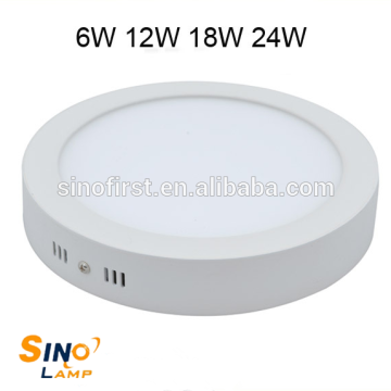 surface mounted led panel light 6w 12w 18w 24w , led ceiling panel light
