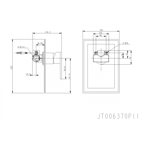 Single Control Concealed Manual Shower Valve Fen Concealed Single Handle Shower Mixer ○ Factory