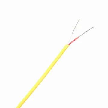 Yellow Color 2x0.3mm J Type PTFE Insulated Thermocouple Wire: High-Temperature Sensing Solution