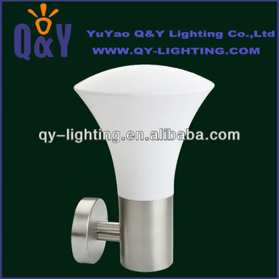 2013 popular modern outdoor wall light CE Rohs certificate exterior lamp IP44 stainless steel PC E27 lighting fixture