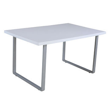 MDF high glossy top dining table, OEM/ODM orders are welcome