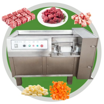 Máquina de cortador de dados de jamón y carne de res de 500 kg para pechuga de pollo y carne cocida