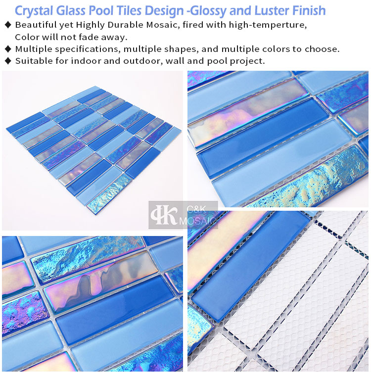 Symphony crystal glass mosaic tile customization