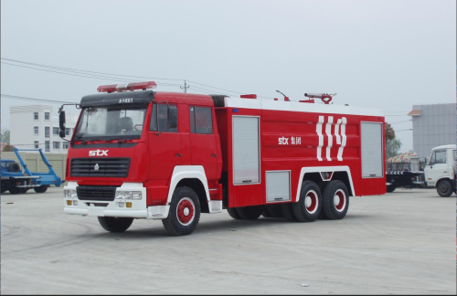 8 ton Steyr Kuru toz yangın kamyon Euro2