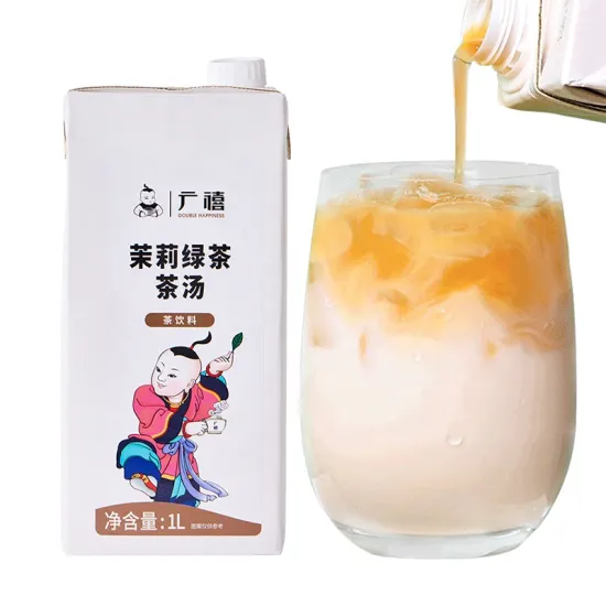 1L Double Happiness Concentrated Jasmine Green Tea Extract for Bubble Tea: Your Secret Ingredient for Authentic Flavors