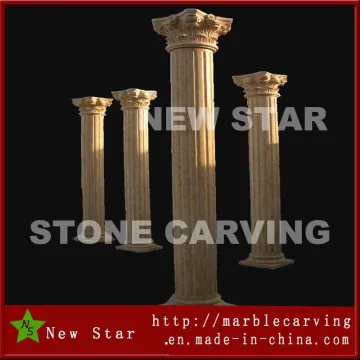 Classic Beige Marble Columns Pillars for Building