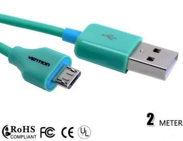 Micro USB Charging Cable for HTC Samsung I9100 I9220 Moto (VAS-H01-G200G)