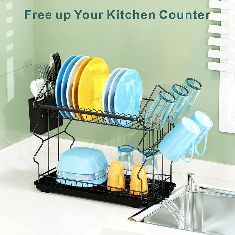 2 Tier Dish Drying Rack