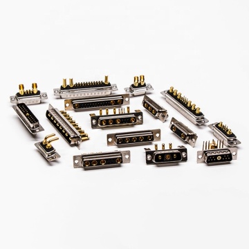 高電流定格（30A-50A）のはんだD-Subコネクタ -  7W2、3W3、5W5、垂直/右ピン、男性/女性プラグ