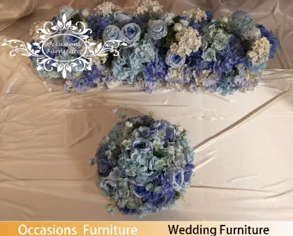 Royal Blue Artificial Plastic Flower for Wedding Decoration Supplies