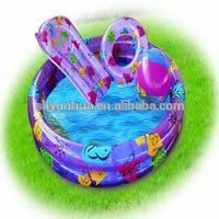 Inflatable 2-Ring Swimming Pool