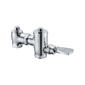 Chrome Plated Brass Time-Delay Valve for Public Toilet Pedal Flushing System