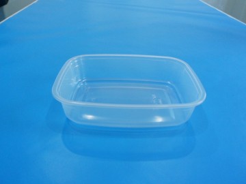 Rectangular Microwave Disposable Plastic Food Container 360ml