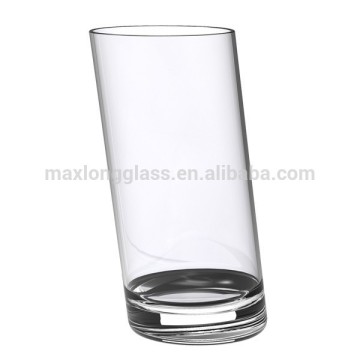 Handmade Slant Collins Glass for juice machine promotion and milk