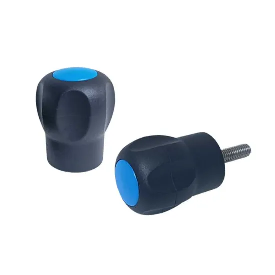 Nylon Mushroom Shaped Plastic Knob with Spherical Handle for Machine Tools
