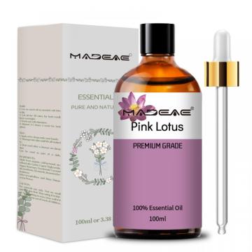 Natural Pink Pink Pink Lotus Oil Terapéutico Grado de loto rosa Flor Esencial Aceite
