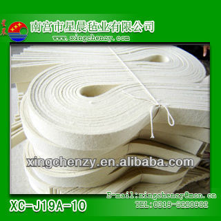 factory direct wholesale price wool felt die cut belt / stripes / pieces for industrial use