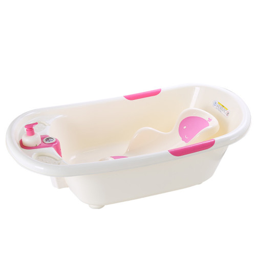 Infant Product Baby Bathtub With Thermometer And Bathbed