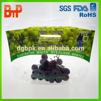 Clear Table Grape Bag with vent holes