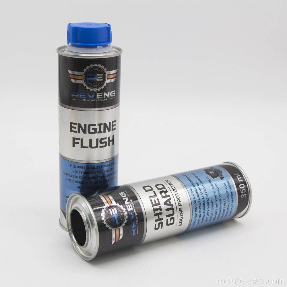 Ulei de motor rotund, aditiv pentru combustibil, conserve