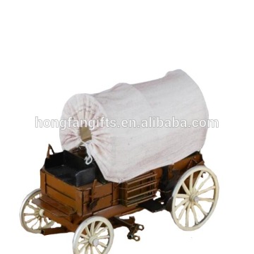 classic white caravan model car