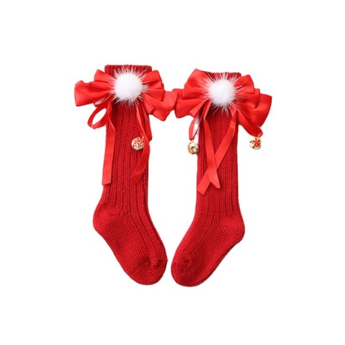 baby socks Christmas Cotton Baby and Kids Knee High Socks Supplier