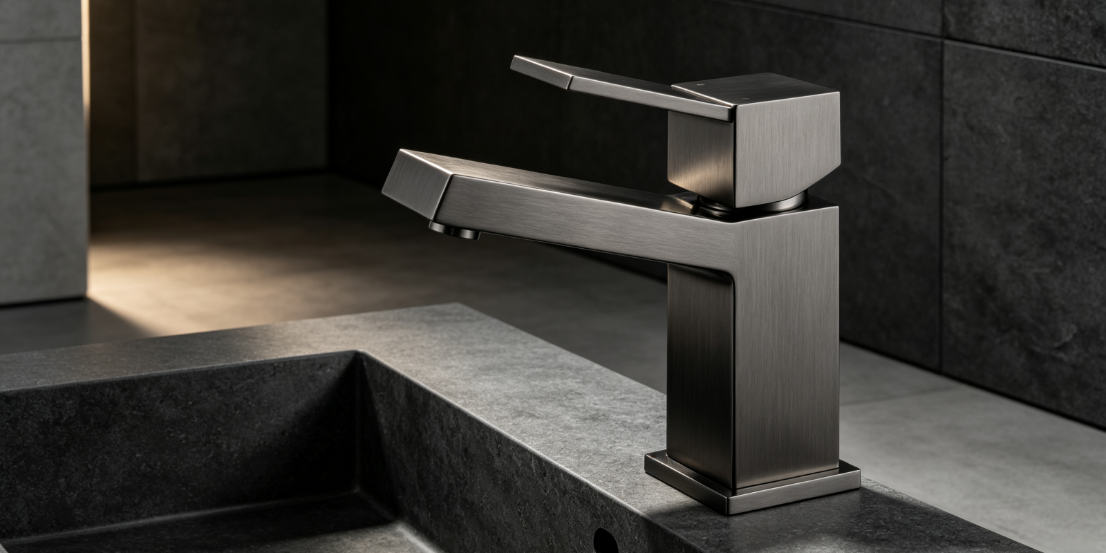Square Single Lever Basin Mixer