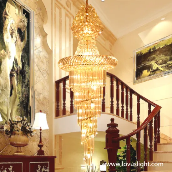 High luxury custom hotel lobby creative chandelier Retro custom decoration hotel villa chandelier