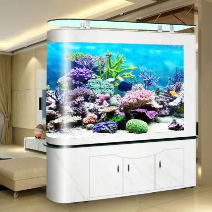 Large Acrylic Aquarium Fish Tank with Bottom Cabinet for Sale