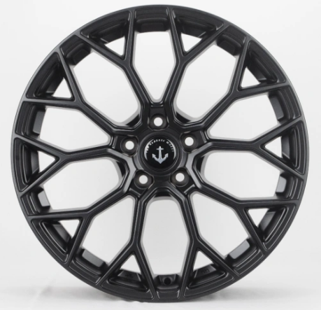 "Elevate Your Ride with Matt Black Passenger Wheels"