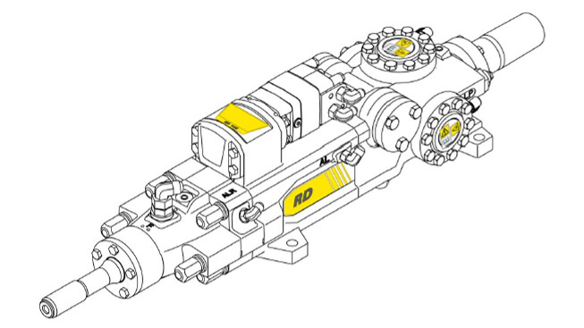5-RD18S hydraulic hammer drill for GIA G7 top hammer mine mining drilling rigs