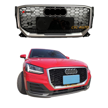 Grille di corse Q2 per Audi Q2 Modifica su RSQ2 Front Bumper Grille 2018-2020