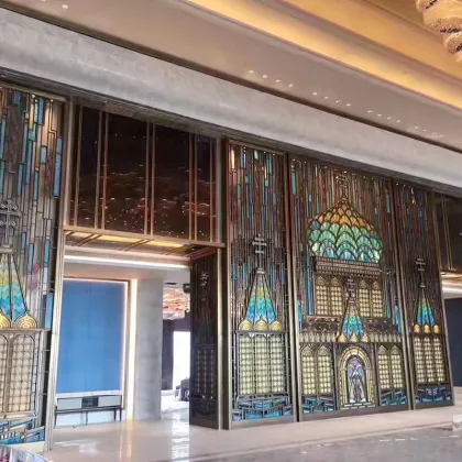 Tiffany Colored Tempered Glass for Church Decorations