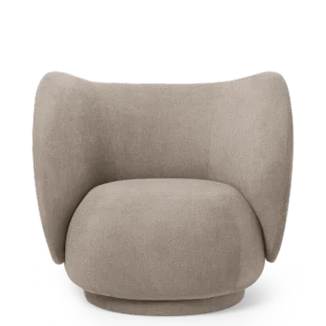 Modern Design Rico Lounge Chair boucle fabric chair