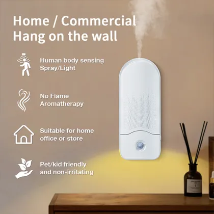 Wall mounted waterless diffuser
