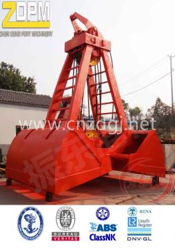 Electrical Four Ropes Clamshell Grapple Bucket