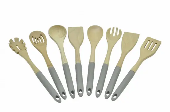 8pcs wooden kitchen tools set