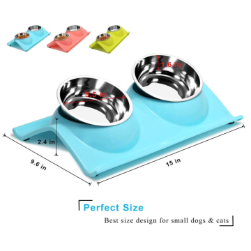 Double Stainless Steel Pet Bowls