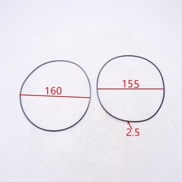 Nitrile Rubber O-Ring ID 155x2.5, Black NBR Size 155x160x2.5