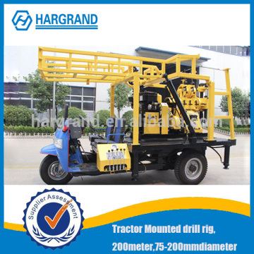 Tractors drill machine, tractor mounted water well drilling rig,200m depth