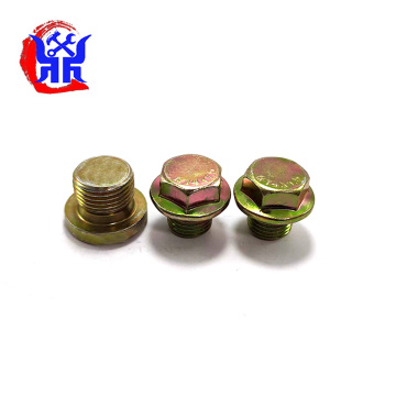 Zinc-Plated Oil Drain Plugs with Metric Threads M10 to M24