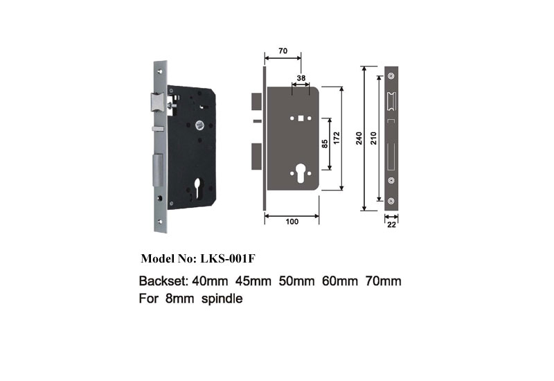 European Style Motise Lock Fire Escape B