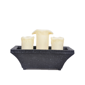 Tabelle Brunnen Kerze 3pcs Rechteck