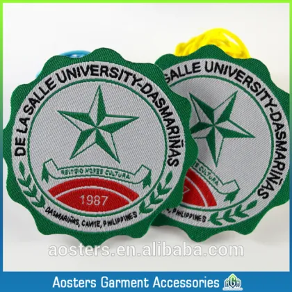 Custom badge chapter chest label children in kindergarten and elementary school woven badge