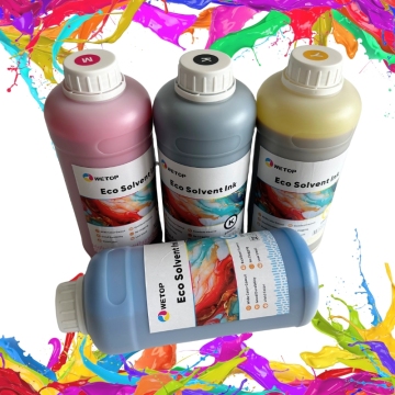 ผู้ผลิตจีนเสนอหมึก Ecosolvent ขายส่งสำหรับการพิมพ์หน้าจอตัวทำละลายที่ใช้น้ำ
