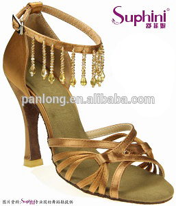 Ladies Dinner Shoes , Rhinestone Salsa Shoes