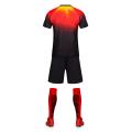 Uniforme de fútbol rojo superior para juego de entrenamiento