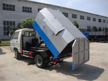 small hook lift arm roll garbage truck