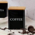 Coffee Stainless Steel Galvanized Iron Storage Canister