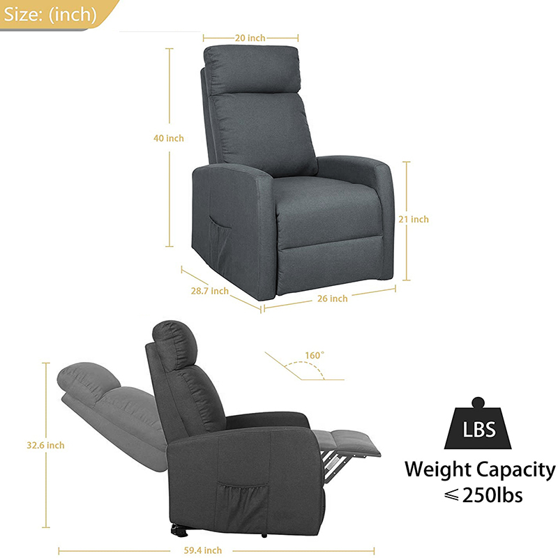 Electric Motor Massage Recliner Sofa for Living Room